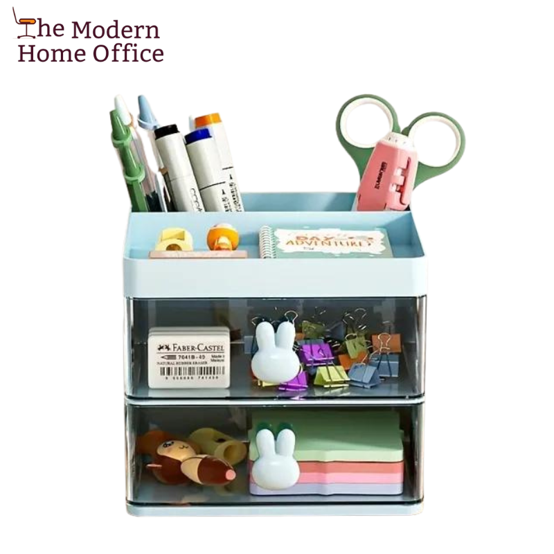 Drawer Style Pen Holder, perfect solution for keeping your desk clutter-free while ensuring your pens are always within reach. Crafted from durable materials and featuring a sleek design, this pen holder effortlessly fits into most standard desk drawers. With multiple compartments of varying sizes, it accommodates pens, pencils, markers, and even small office supplies like paper clips or sticky notes.-The Modern Home Office
