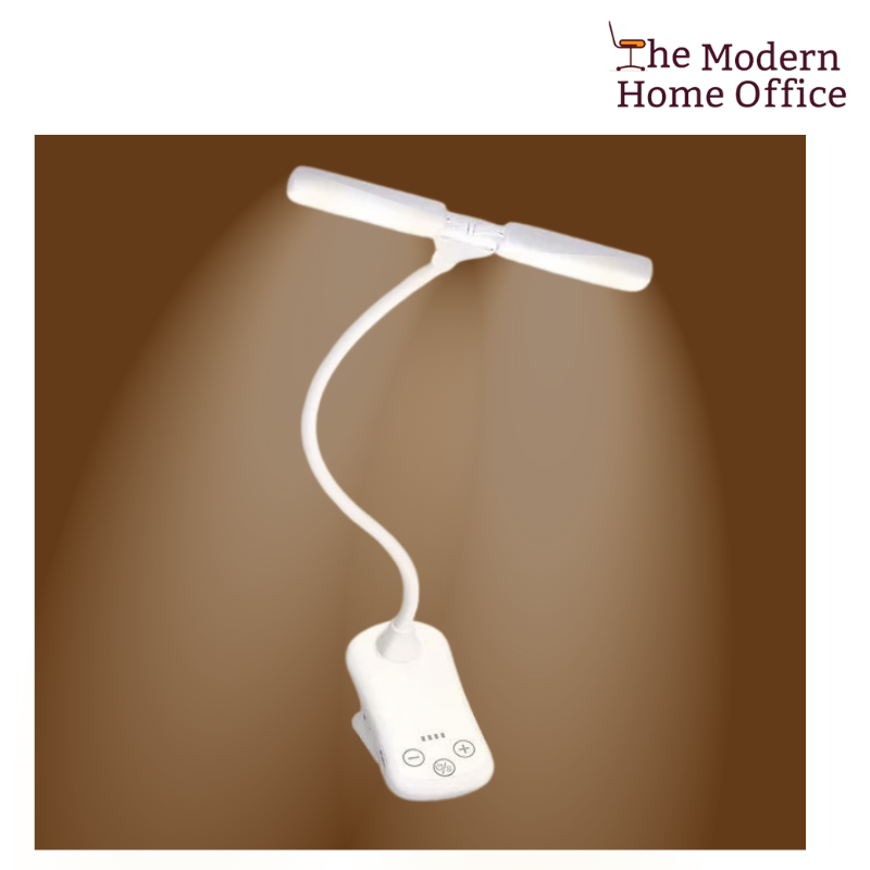 The Clip-On Book Light is your portable solution for reading in any environment, providing a reliable source of illumination without disturbing others around you. With its compact design and flexible neck, this book light attaches easily to your book, e-reader, or tablet, allowing you to enjoy your favorite novels, magazines, or documents in low-light conditions. -The Modern Home Office