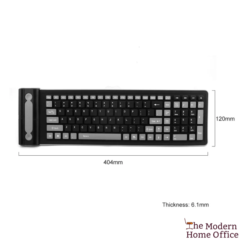 Flexible Waterproof Wireless Slim Keyboard