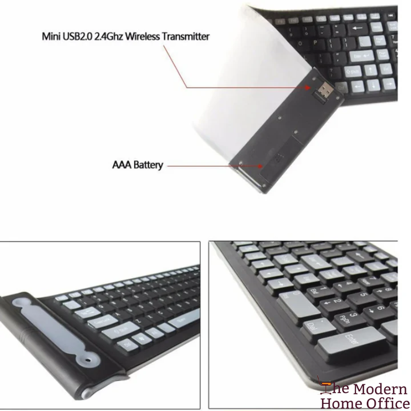 Flexible Waterproof Wireless Slim Keyboard