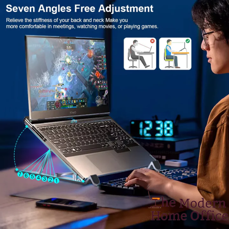 Stay cool and comfortable wherever you are with the Adjustable Folding Aluminum Cooling Fan. This sleek and portable fan is designed for maximum convenience and efficiency, making it the perfect companion for home, office, or travel use. With its adjustable height, folding design, and powerful cooling capabilities, this fan ensures you stay refreshed in any setting. -The Modern Home Office