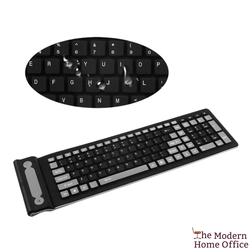 Flexible Waterproof Wireless Slim Keyboard