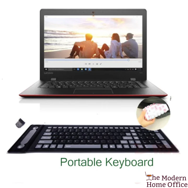 Flexible Waterproof Wireless Slim Keyboard