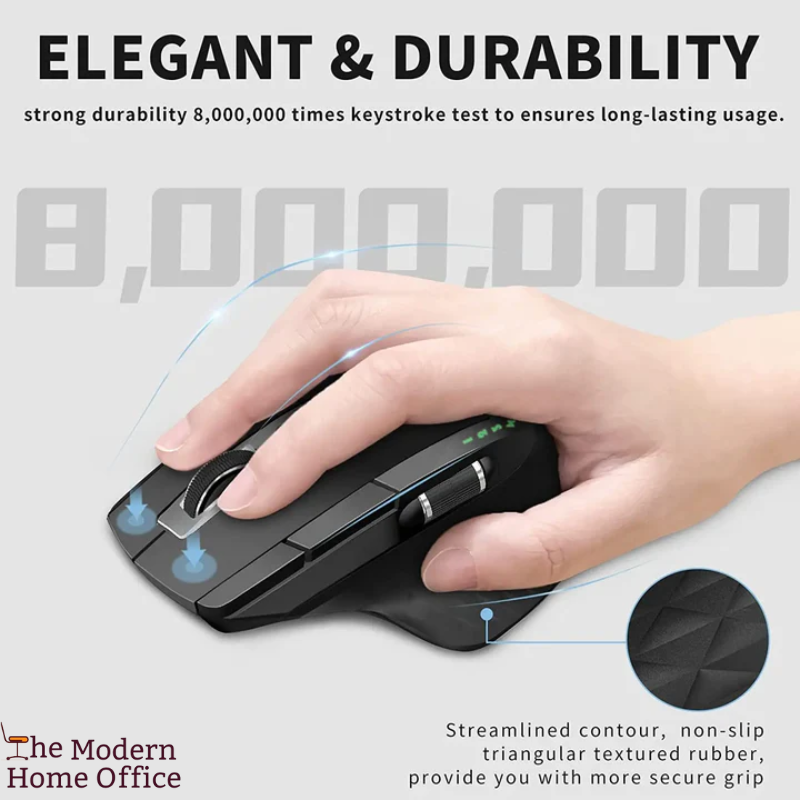 Multi-mode Rechargeable Wireless Mouse Ergonomic