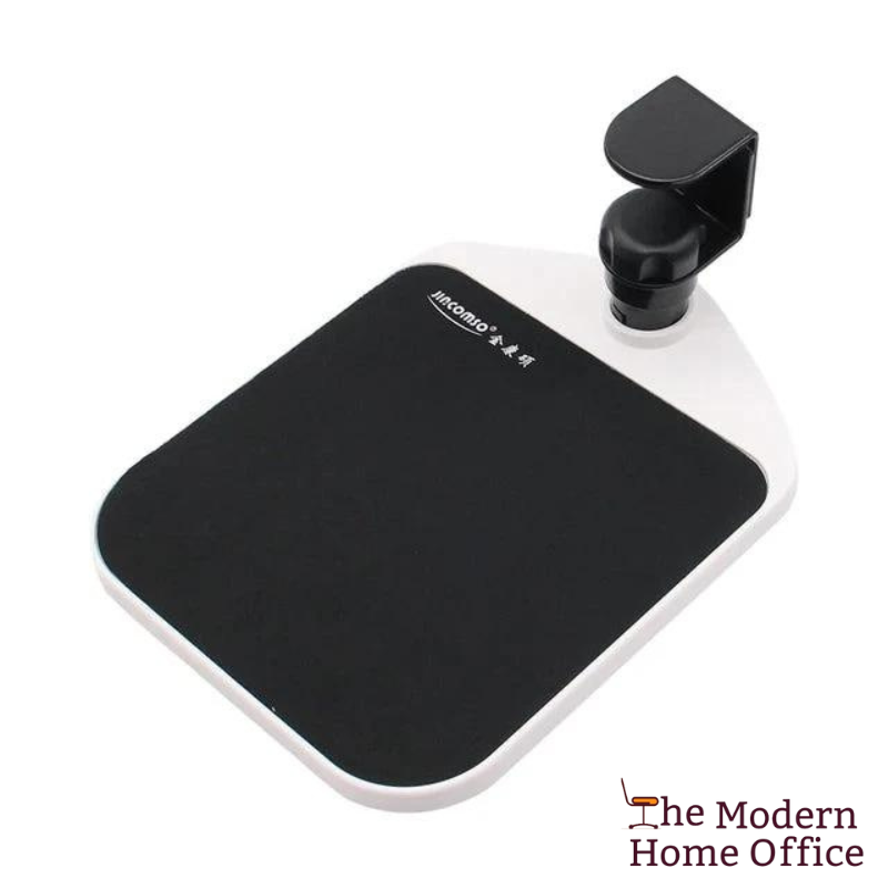 Introducing our Adjustable Desk Mouse Tray, designed to enhance your comfort and productivity while working or gaming. This innovative accessory attaches seamlessly to the edge of your desk, providing a convenient platform for your mouse that can be easily adjusted to your preferred height and angle. -The Modern Home Office