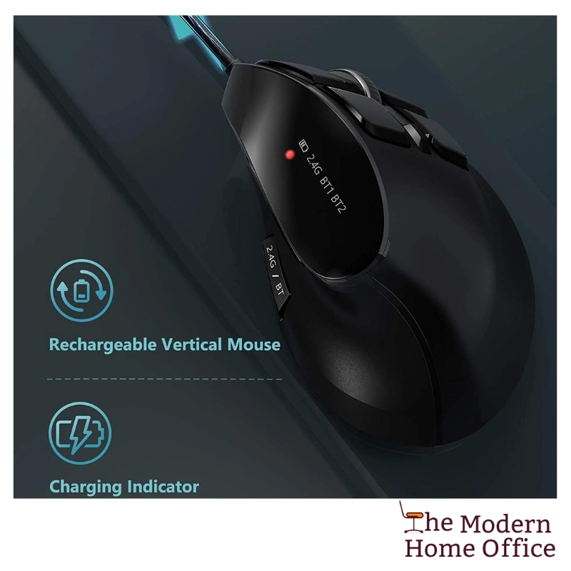 Dual Mode Silent Vertical Mouse